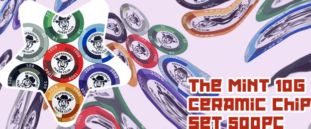 Ceramic poker chip